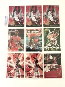 Michael Jordan Lote Carpeta Colección Inserto Fleer Rock House SPX Big Shot - Imagen 1 de 17