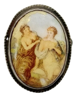 Vintage Rococo Sterling Silver .925 Ring Size 7.5 - Image 1 of 4