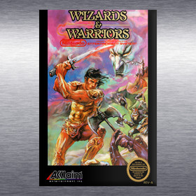 Wizards & Warriors Video Game Box Art *NES* High Quality Magnet
