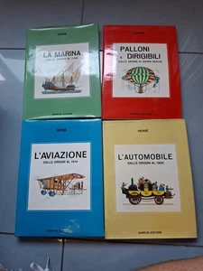 Collezione HERGÉ LA MARINA / PALLONI E DIRIGIBILI / L' AUTOMOBILE / L'AVIAZIONE - Foto 1 di 24