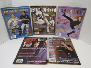 Black Belt Magazines 1995 Mar May Jun July Aug Seagal and Others Lot Of 5 Vtg - Picture 1 of 7