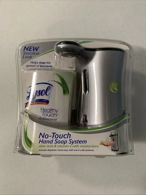 New Lysol No-Touch Hand Soap System Dispenser Stainless Look Sealed - Image 1 of 2