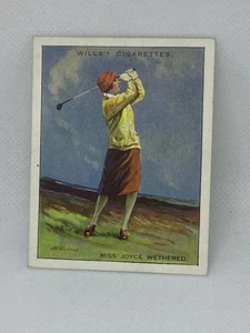 1930 Wills Famous Golfers #23 Miss Joyce bagnato - Foto 1 di 2
