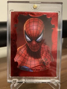 2022 Marvel Masterpieces RED Canvas Gallery variant SPIDER-MAN #95 060/149 - Picture 1 of 4
