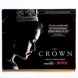 The Crown Complete Season 1 FYC 4 DVD Netflix TV show Press Book Rare Edition - Picture 1 of 5