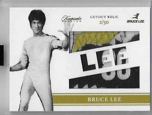 2024 Bruce Lee Keepsake Edition 50th Anniversary #92 Cutout Patch Relic /50 SSP - Bild 1 von 2