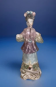 "Estatuilla/estatua de cerámica-porcelana mujer mandarín de colección Cordey, 11,5"" de alto, bonita" - Imagen 1 de 10
