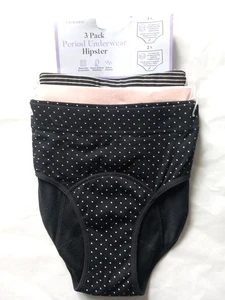 PRIMARK PERIODENUNTERWÄSCHE HIPSTER PANTS SLIPS SLIPS DAMEN MÄDCHEN 3ER PACK - Bild 1 von 5