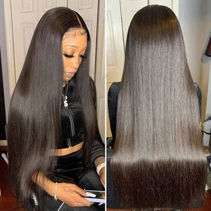 220% Dichte HD Transparent Lace Front Perücken Echthaar für Frauen 12A Brasilien... - Bild 1 von 6