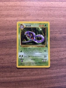 Arbok 31/62 Uncommon Fossil Unlimited Pokemon TCG Card MP 1999 Vintage WOTC - Picture 1 of 2