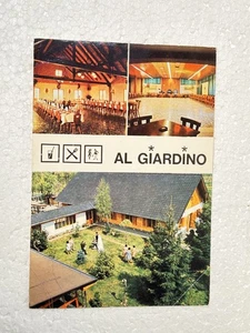 GAIO DI SPILIMBERGO TRATTORIA AL GIARDINO VECCHIA CARTOLINA  POSTCARD PORDENONE - Foto 1 di 2