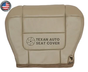 2001, 2002 Ford F150 Lariat Super Crew Passenger Bottom Leather Seat Cover Tan - Picture 1 of 7