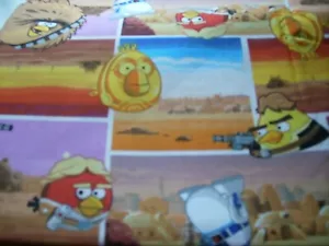 Fabric quilt 1/4 yard Angry Birds Star Wars - Picture 1 of 1
