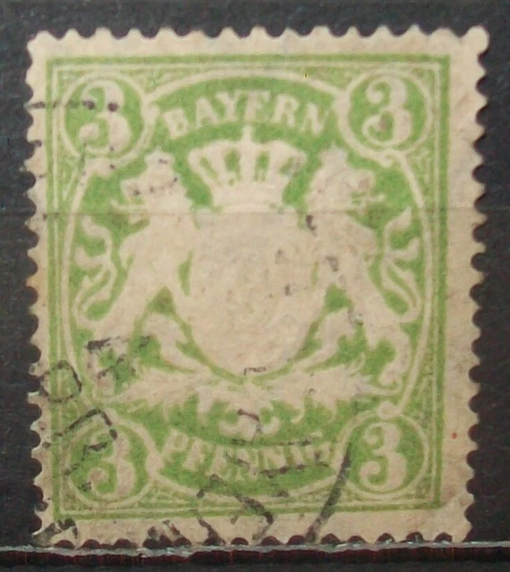 N°435K STAMP DEUTSCHES REICH BAYERN CANCELED Aus - Image 1 of 1