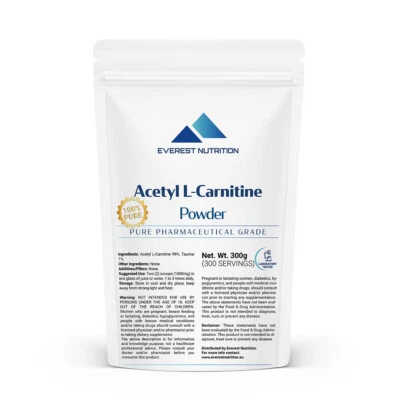 Acetyl-L-Carnitin ALCAR Pulver – Stressreduzierung, Stimmung & Fettstoffwechsel - Bild 1 von 4