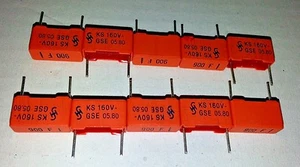 10x TAPAS STYROFLEX SIEMENS 900pF 160V 1% POLIESTIRENO DE COLECCIÓN ¡IDEAL PARA AUDIO! - Imagen 1 de 1