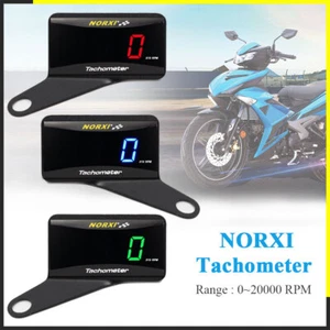 Universal Digital Tachometer RPM Meter Motorcycle Tachometer Gauge Meter+Holder - Picture 1 of 10