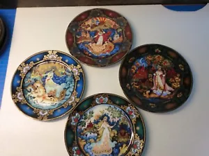 VTG Bradford Exchange RUSSIAN SEASONS 7 3/4" set of 4 Plates - Byliny Porcelain - Picture 1 of 10