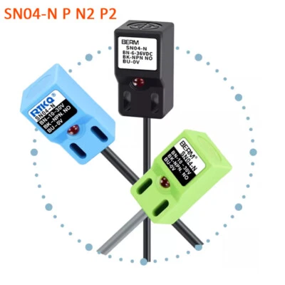SN04-N P N2 P2 Inductive Proximity Sensor Metal Detection Switch 3 Wire 10-30VDC - Image 1 of 4