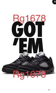 Nike Air Jordan 5 Low Dongdan Size 13 DX4355-015 - Picture 1 of 2
