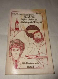 DuArte Brennan Guide To News Orleans Cusine & Dining 140 Restaurants 1st 1976 PB - Imagen 1 de 12