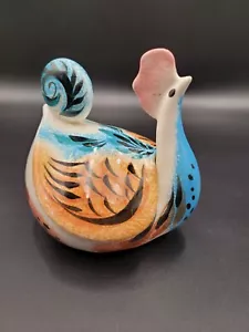 Vintage HAKLE Keramik Huhn Süßigkeiten Schale Henne Hahn Land - Bild 1 von 11