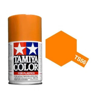 Tamiya COLORE SPRAY ARANCIO BRILLANTE  plastica bomboletta TS-56 100ml - Foto 1 di 1