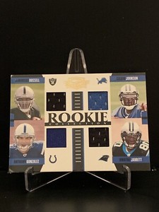 Calvin Johnson, Russell, Gonzalez, Jarrett 2007 Donruss Threads Rookie 020/100