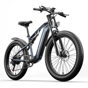 E Bike 1000W Damen Elektro fahrrad 48V 17.5Ah E-Mountainbike 26 Zoll Shimano 7 - Bild 1 von 20