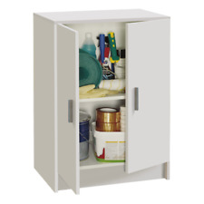 Kit Mobile Low Multipurpose 2 Door cm59x37x80h White Color With 1 Shelf Line M