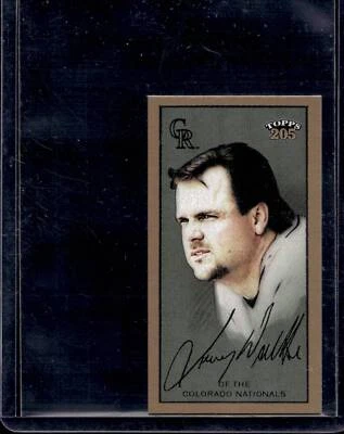 2003 Larry Walker Topps 205 Mini Polar Bear   #72 - Image 1 of 2