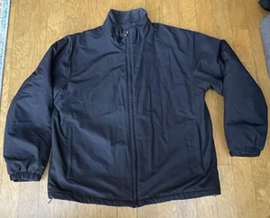 LANDS END Men’s Black Polartec Warm Winter Coat / Jacket Zip-Up Size XL - Picture 1 of 12