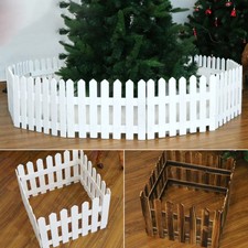 1.6m Xmas Tree Picket Fence Wooden Miniature Christmas Wedding Fence Decoration