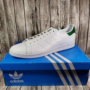 Adidas Originals Stan Smith Shoes White Green Mens Size 19 NEW M20324 Sneakers