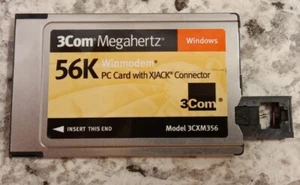 3Com 3CXM356 Megahertz 56K WinModem PC Card - Picture 1 of 4