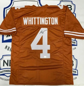 Jordan Whittington 4 signed UT Texas Longhorns Custom Jersey BAS COA handsigniert - Bild 1 von 6