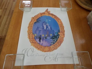 Walt Disney World 25th Anniversary Lithographie Mickey Castle Poster 16 x 20 1996 - Bild 1 von 6