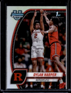 2024-25 Bowman Chrome U - Refractor #22 Dylan Harper 1st - Picture 1 of 2