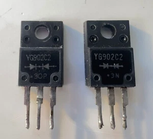 YG902C2 LLD High Speed Diode 200V 10A TO220F Genuine Fuji Electric Tested x2 pcs - Foto 1 di 1