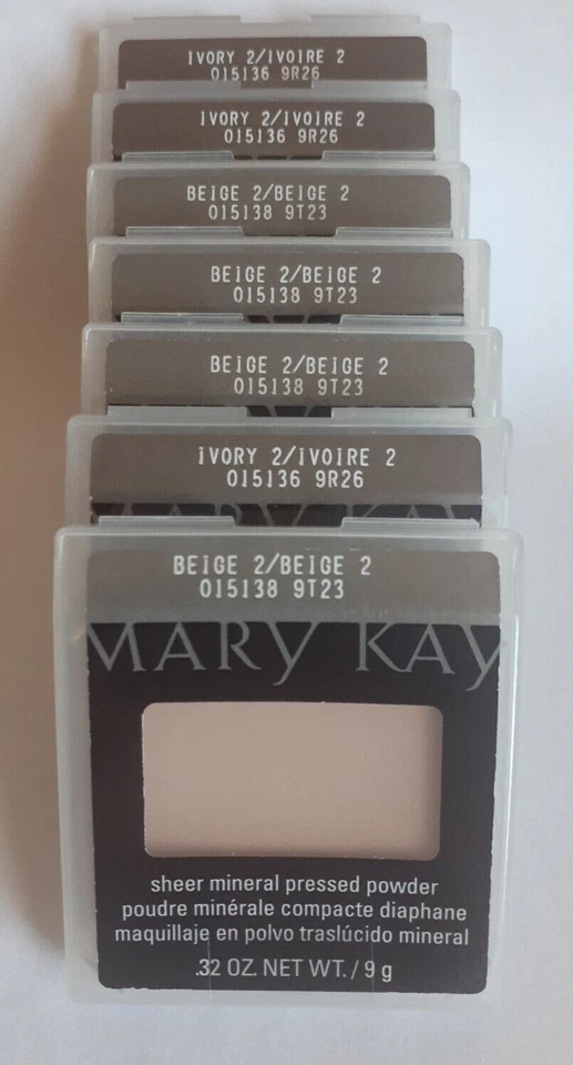 MARY KAY PRESSED POWDER SHEER MINERAL #IVORY2 #BEIGE2 #SHIP FAST! - Image 1 of 1
