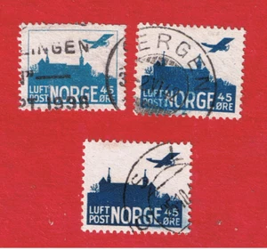 Norway #C1-C3 VF used Air Post Free S/H - Picture 1 of 1