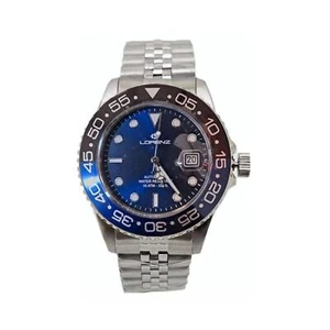 Orologio Uomo Automatico LORENZ LZ28196CC Acciaio Fondo Nero con Datario - Imagen 1 de 3
