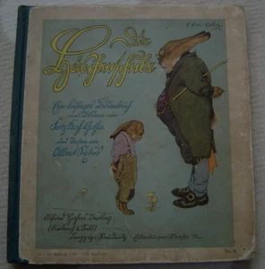 Wunderschönes antikes Buch "DIE HÄSCHENSCHULE" herrliche Bilder - Bild 1 von 5