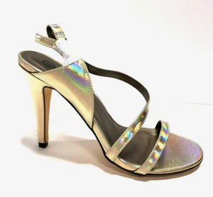 Michael Antonio Raspy Womens High Heel Sandals Gold Size US9 M - Picture 1 of 5