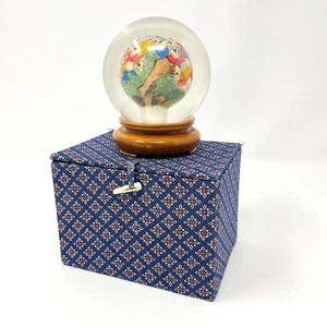Reverso chino interior pintado a mano bola de cristal globo de vidrio soporte de madera y caja - Imagen 1 de 18
