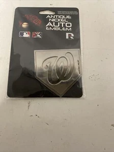 New MLB Washington Nats Car Truck Auto 3-D Aluminum Color Emblem Sticker Decal - Picture 1 of 4