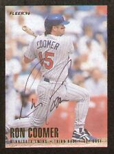 Minnesota Twins RON COOMER autographed 4x5 Team Issue Photo MRC