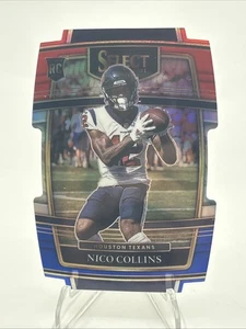 2021 Select Nico Collins Concourse Red & Blue Die-Cut RC Houston Texans #69 - Picture 1 of 2