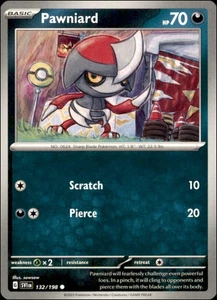 Pokemon - 2X Pawniard #132/198 - SV01: Scarlet & Violet Base Set Common - Bild 1 von 2