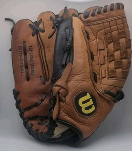 Guante de béisbol Wilson Pro 500 12,5" A0502 P125 doble bisagra cuero usado - Imagen 1 de 8